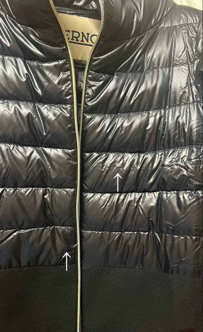 セール☆正規品　美品ヘルノ　ダウンコート ブラック　48 XL スタンドカラー