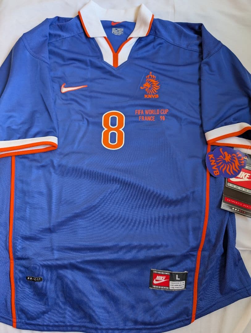 【新品タグ付き】オランダ代表/ベルカンプ/A/98年W杯モデル