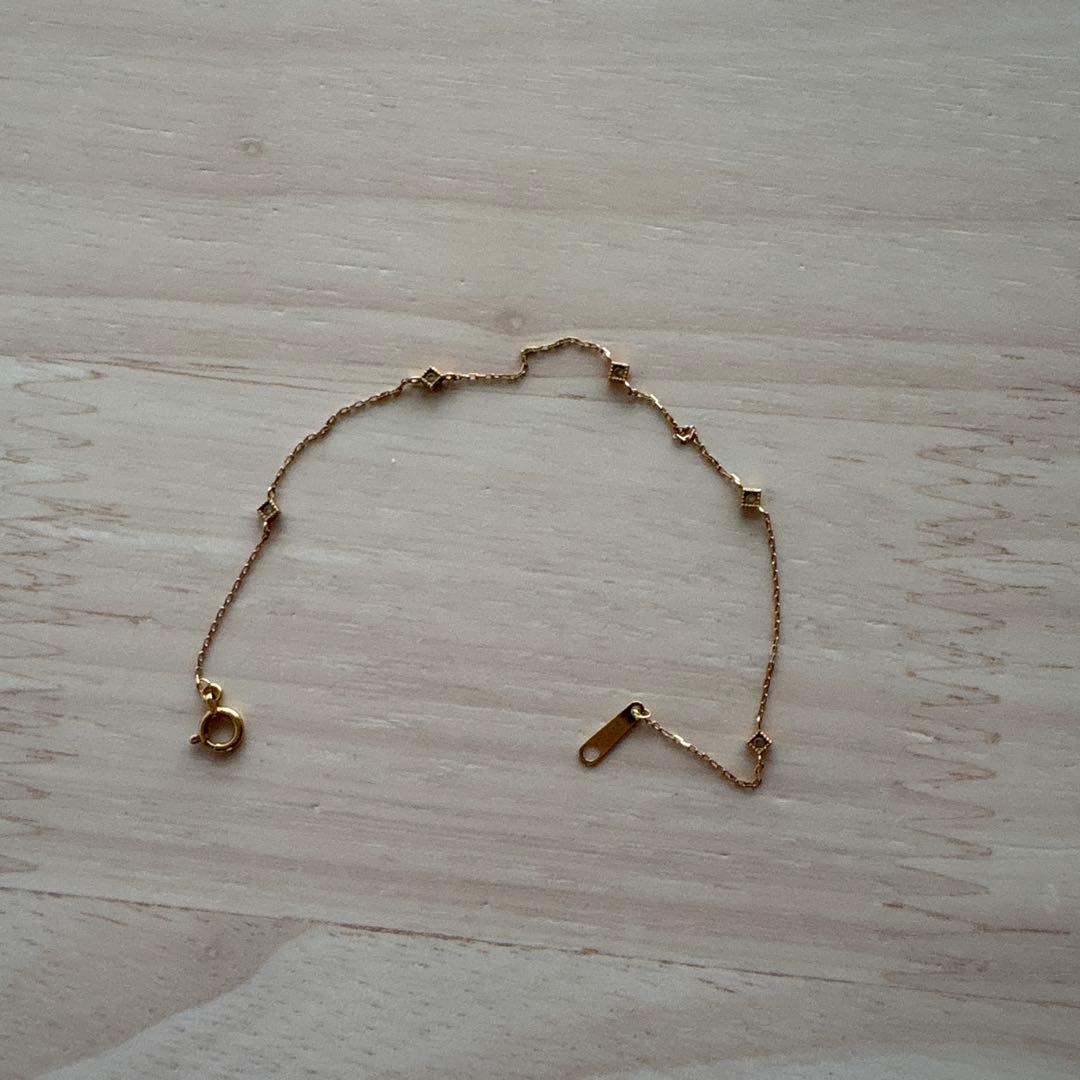 agete 18K ダイヤブレスレット 0.04ct｜定価52,700円✨