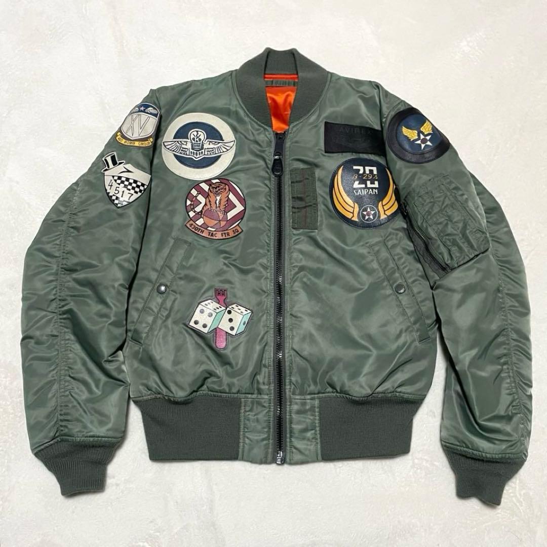 【極美品】AVIREX MA-1 トップガン フライトジャケット 長渕剛 L