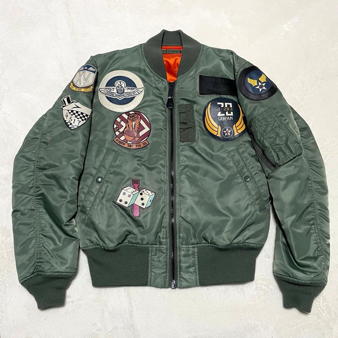 【極美品】AVIREX MA-1 トップガン フライトジャケット 長渕剛 L