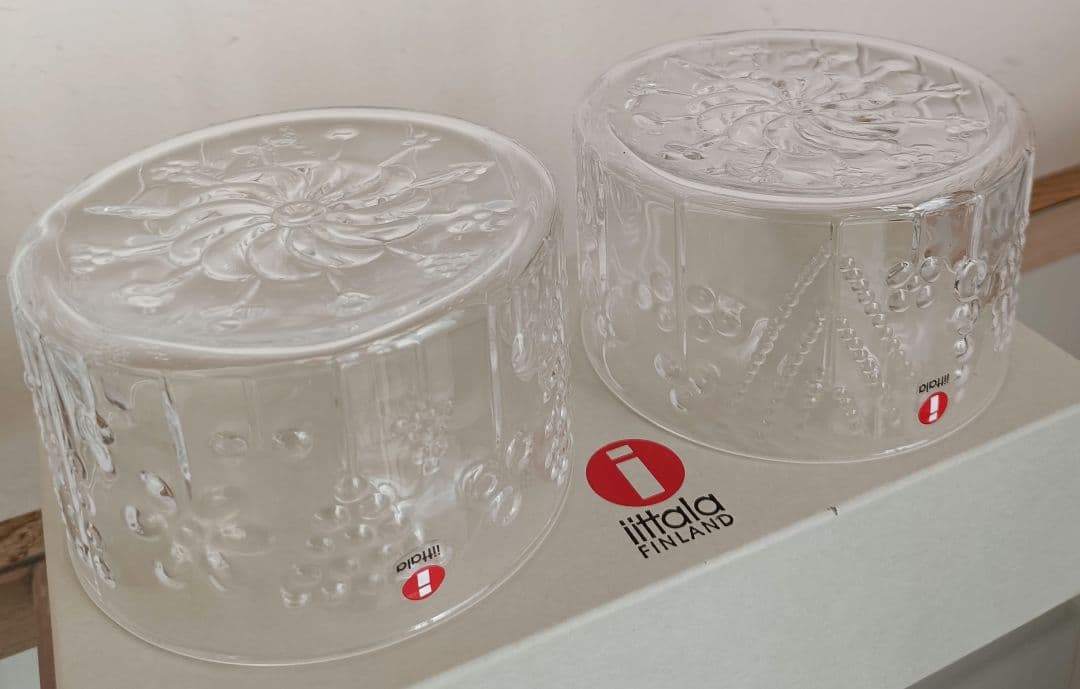 イッタラ フローラ ガラス ボウル 10cm 2個 クリア　北欧