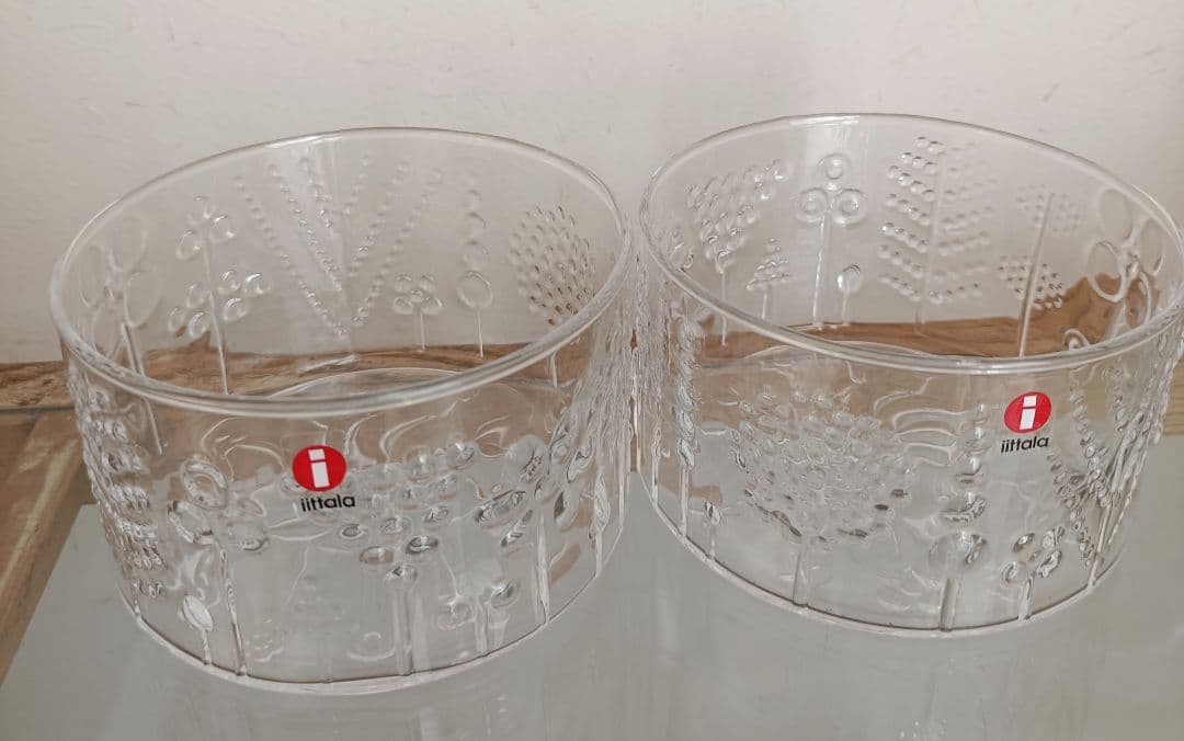 イッタラ フローラ ガラス ボウル 10cm 2個 クリア　北欧