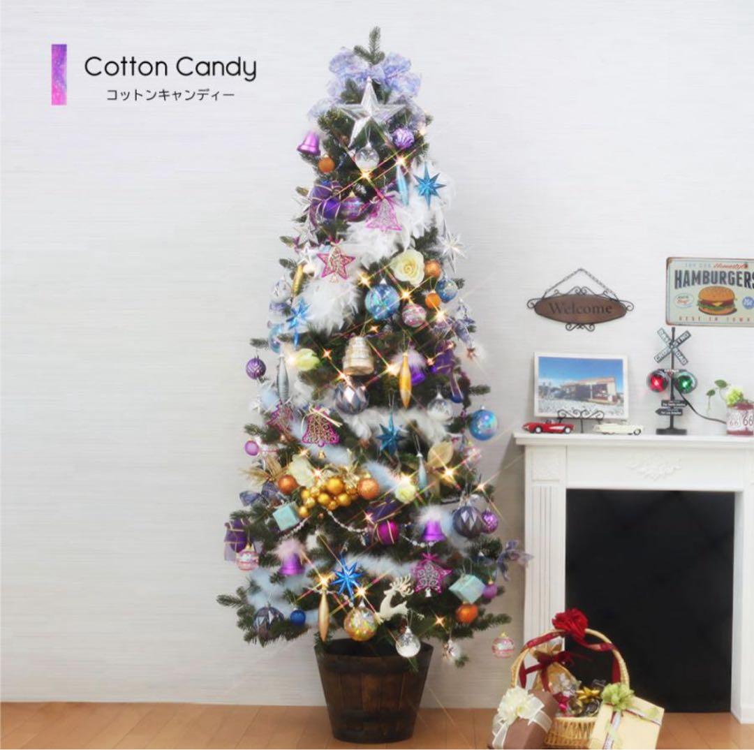 クリスマスツリー 180cm LED コットンキャンディCotton Candy