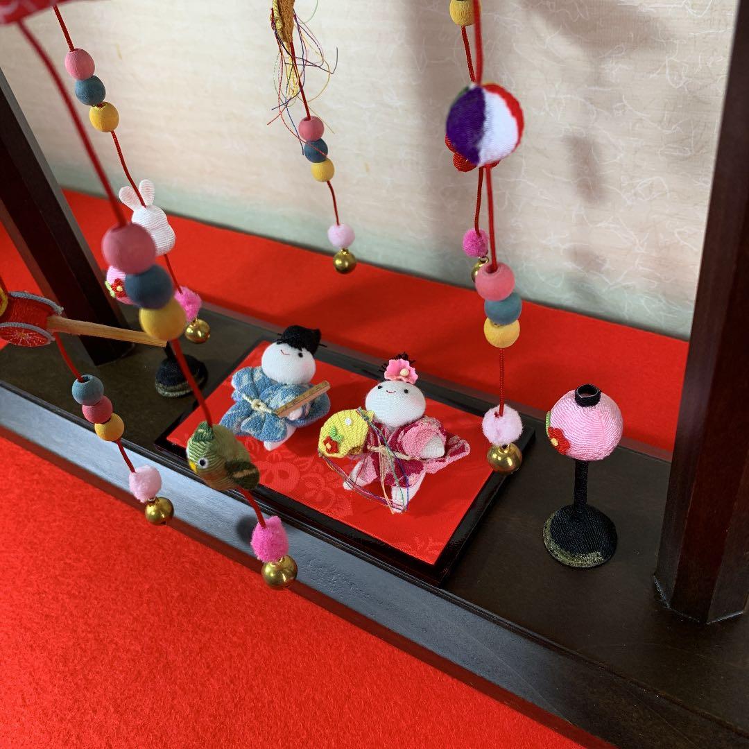 衣桁ミニ輪飾りお雛様　インテリア　新品