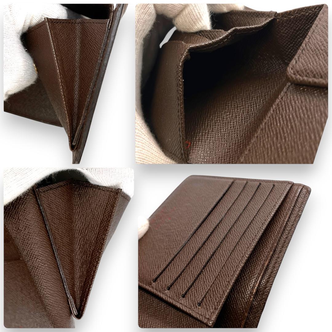 とどこ様　ルイヴィトン ダミエエベヌ 二つ折り財布　ポルトフォイユマルコ