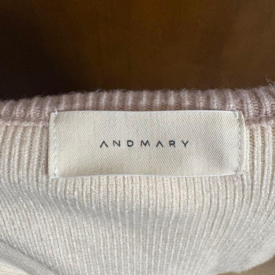 トップス ANDMARY Sonique knit tops ivory