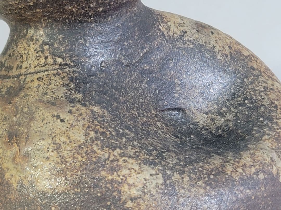 DT535 古備前 桂又三郎 鑑定 江戸中期作 瓢 花入