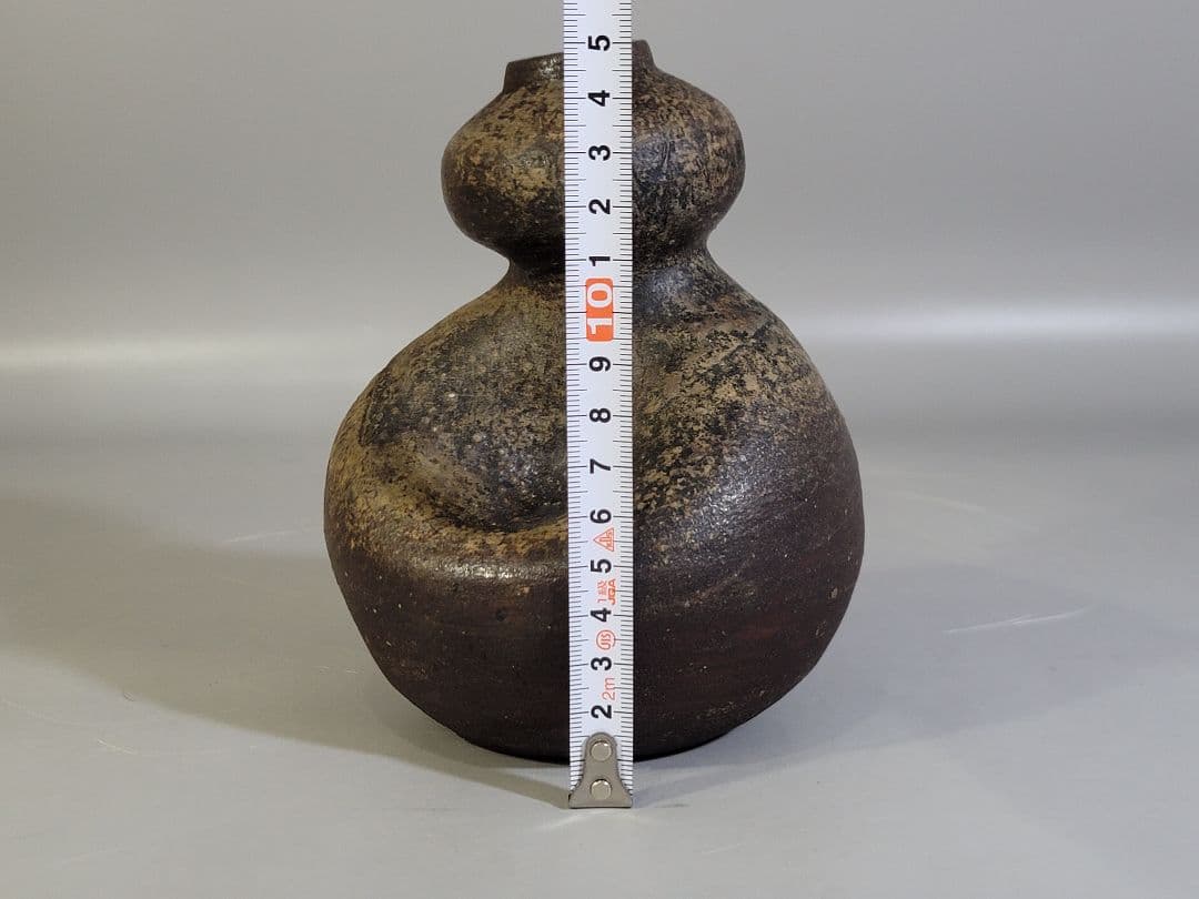 DT535 古備前 桂又三郎 鑑定 江戸中期作 瓢 花入