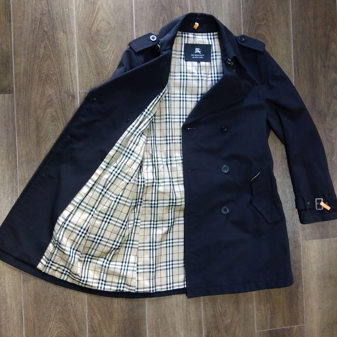 バーバリーブラックレーベル トレンチコート ノバチェック Lサイズ