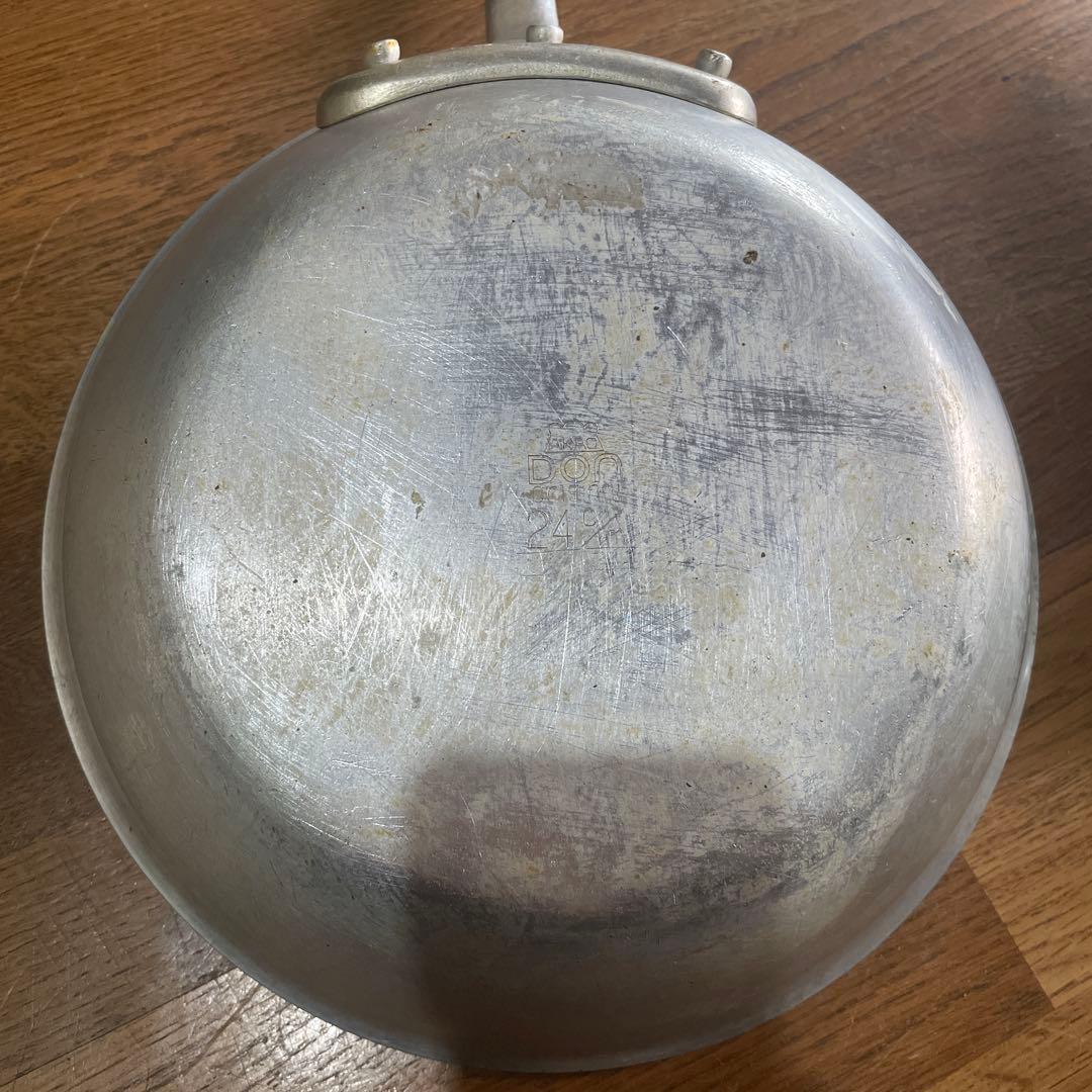 パスタ作りに最適♪AKAOアルミ製フライパン 4個セット 21cm 24cm