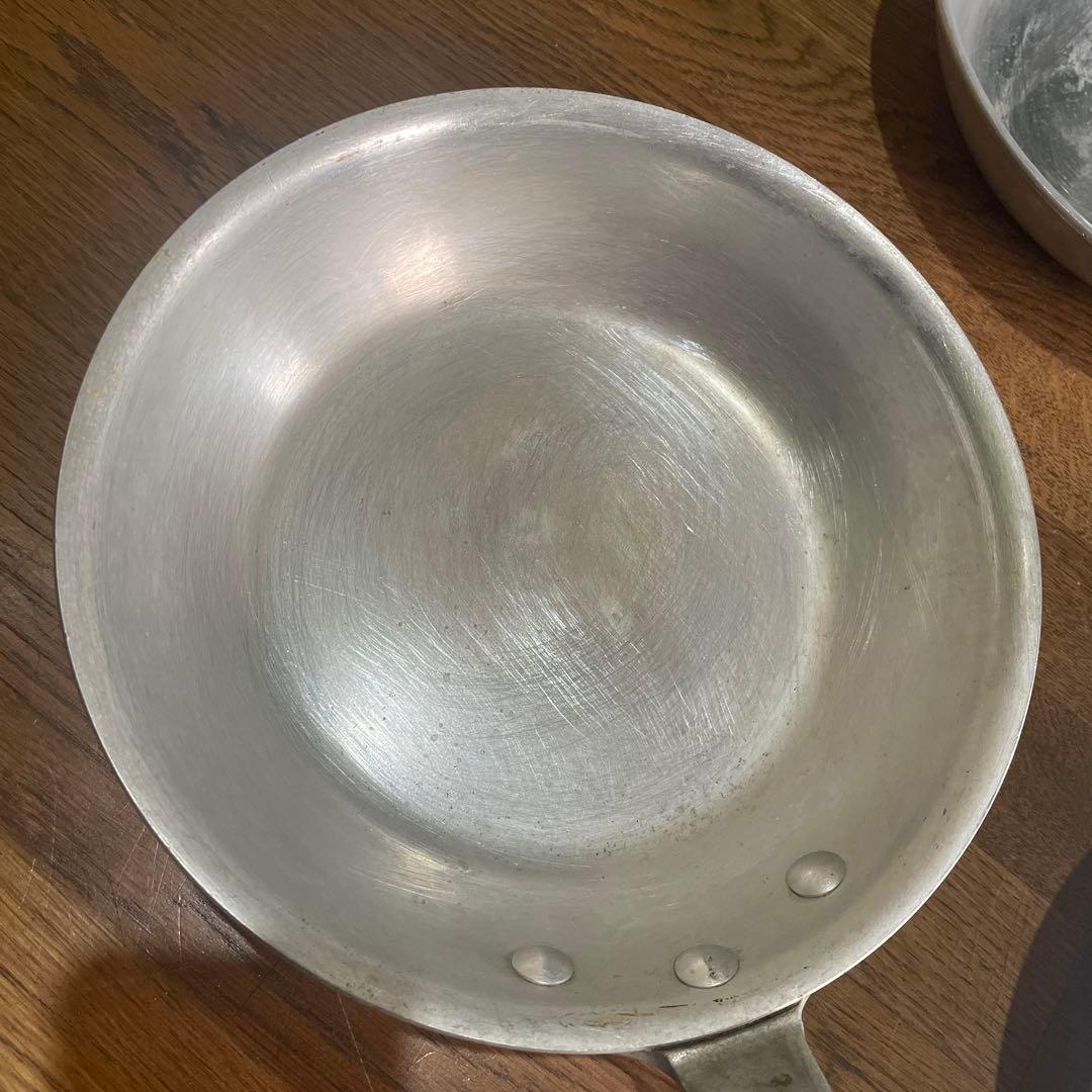 パスタ作りに最適♪AKAOアルミ製フライパン 4個セット 21cm 24cm