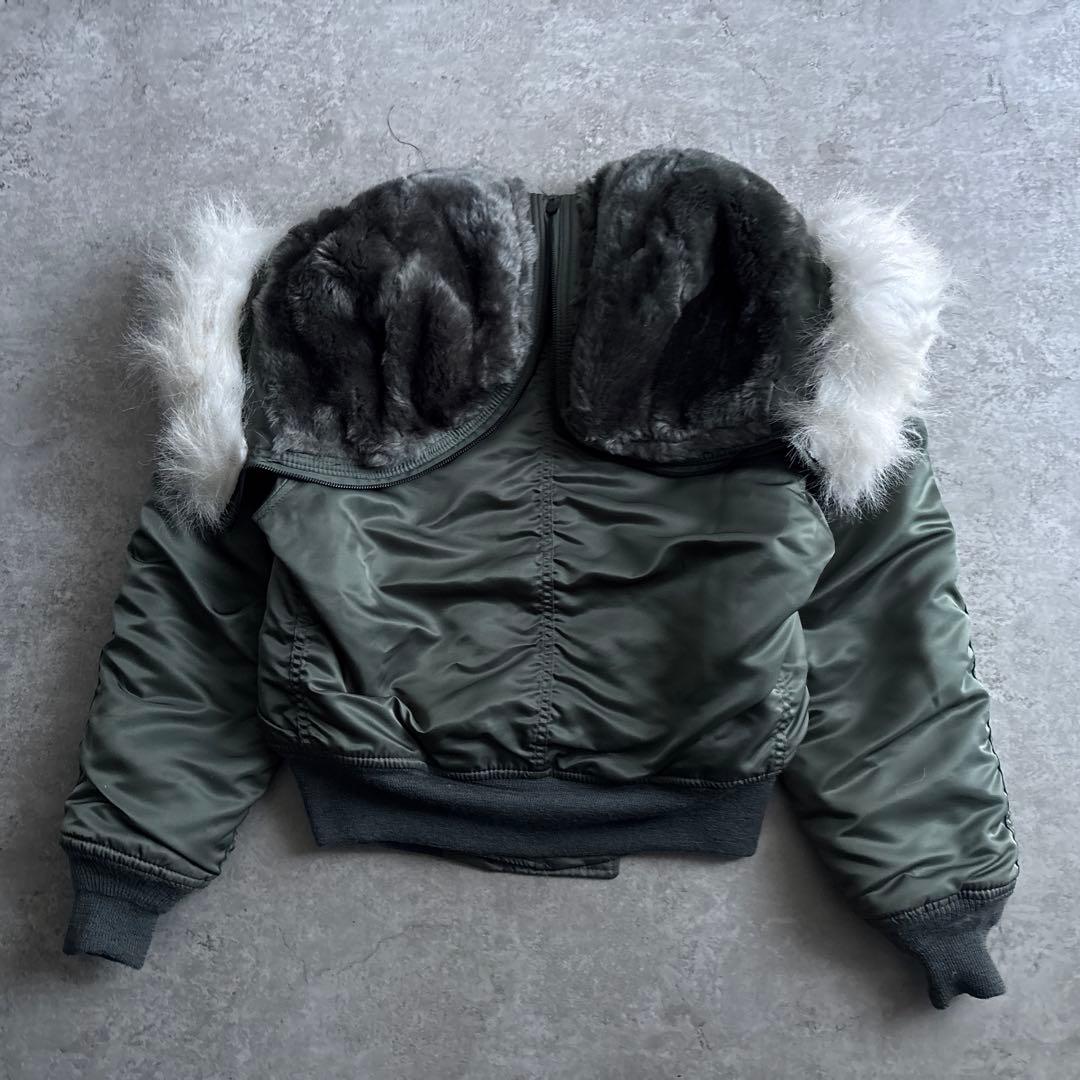 80's■USA製■ALPHA INDUSTRIES【S】N-2B 短丈 Y2K