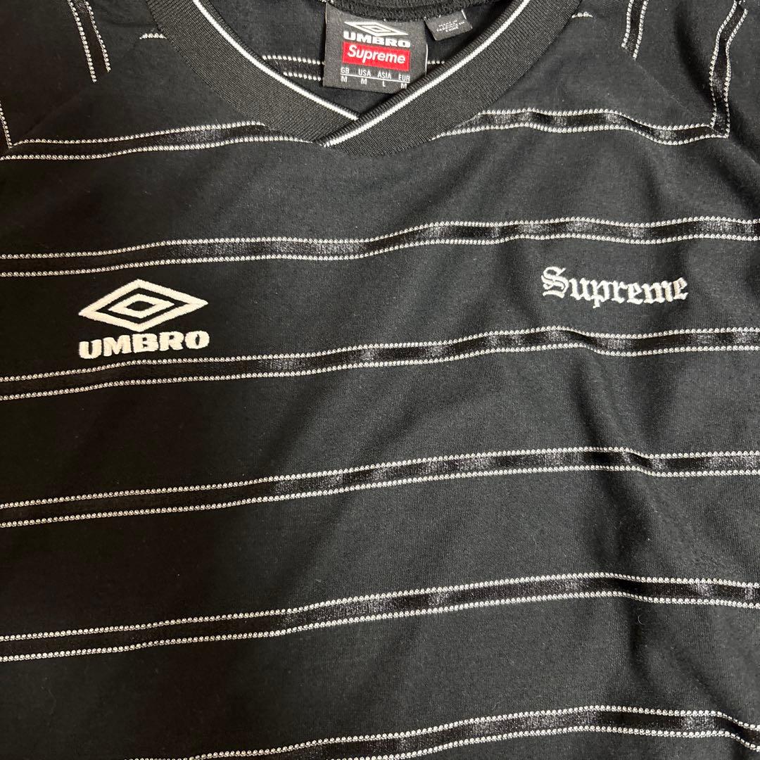 ウェア Supreme umbro stripe soccer jersey M