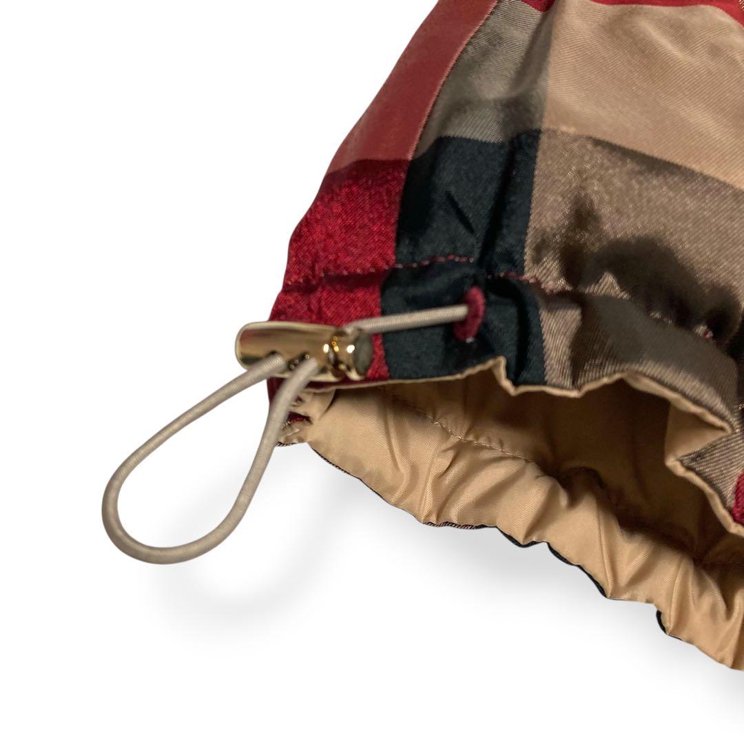 美品★リバーシブル ブルーレーベルクレストブリッジ ダウンベスト メガチェック