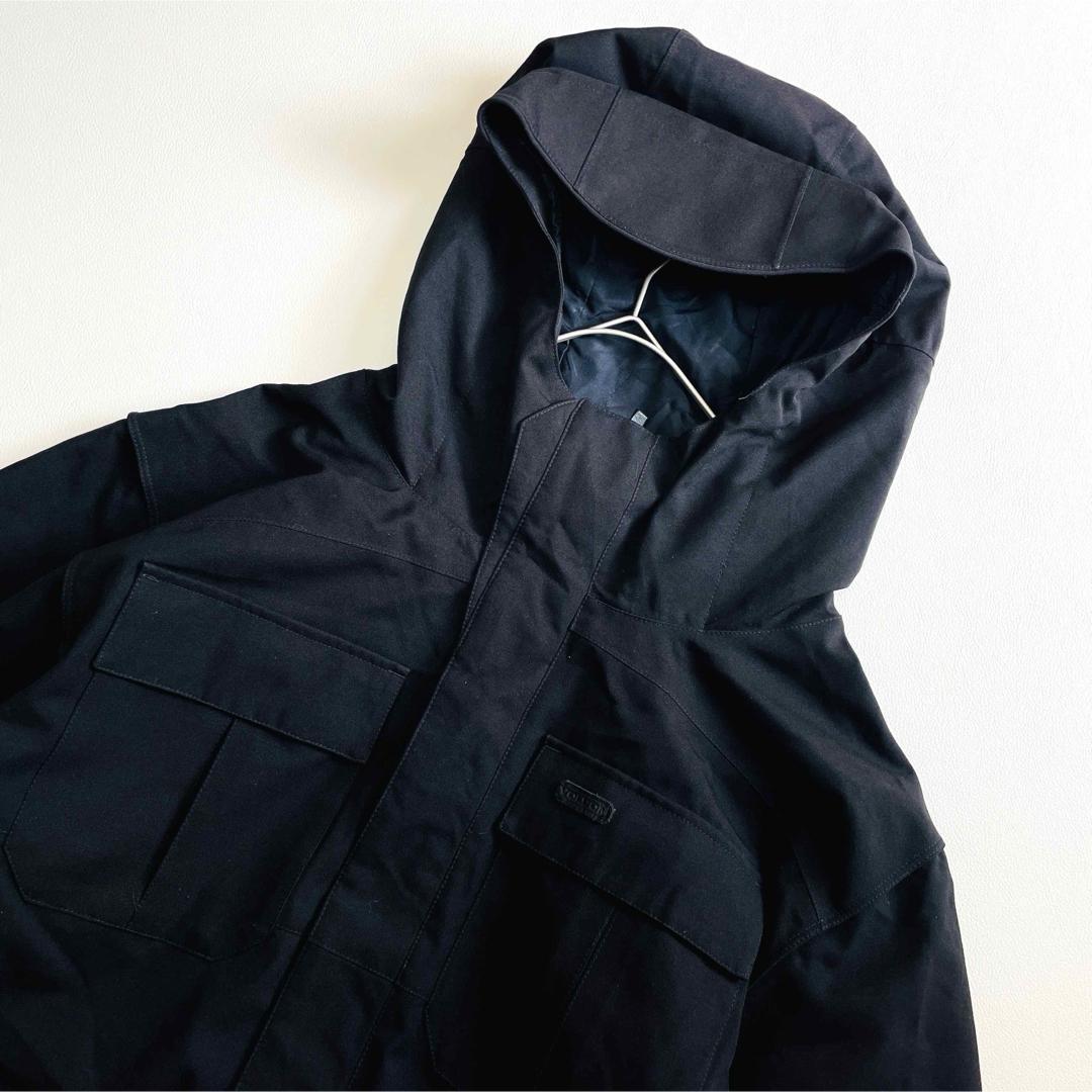 6693【美品】ボルコム　ジャケット　メンズ　XXL　無地　スノボ　ブラック