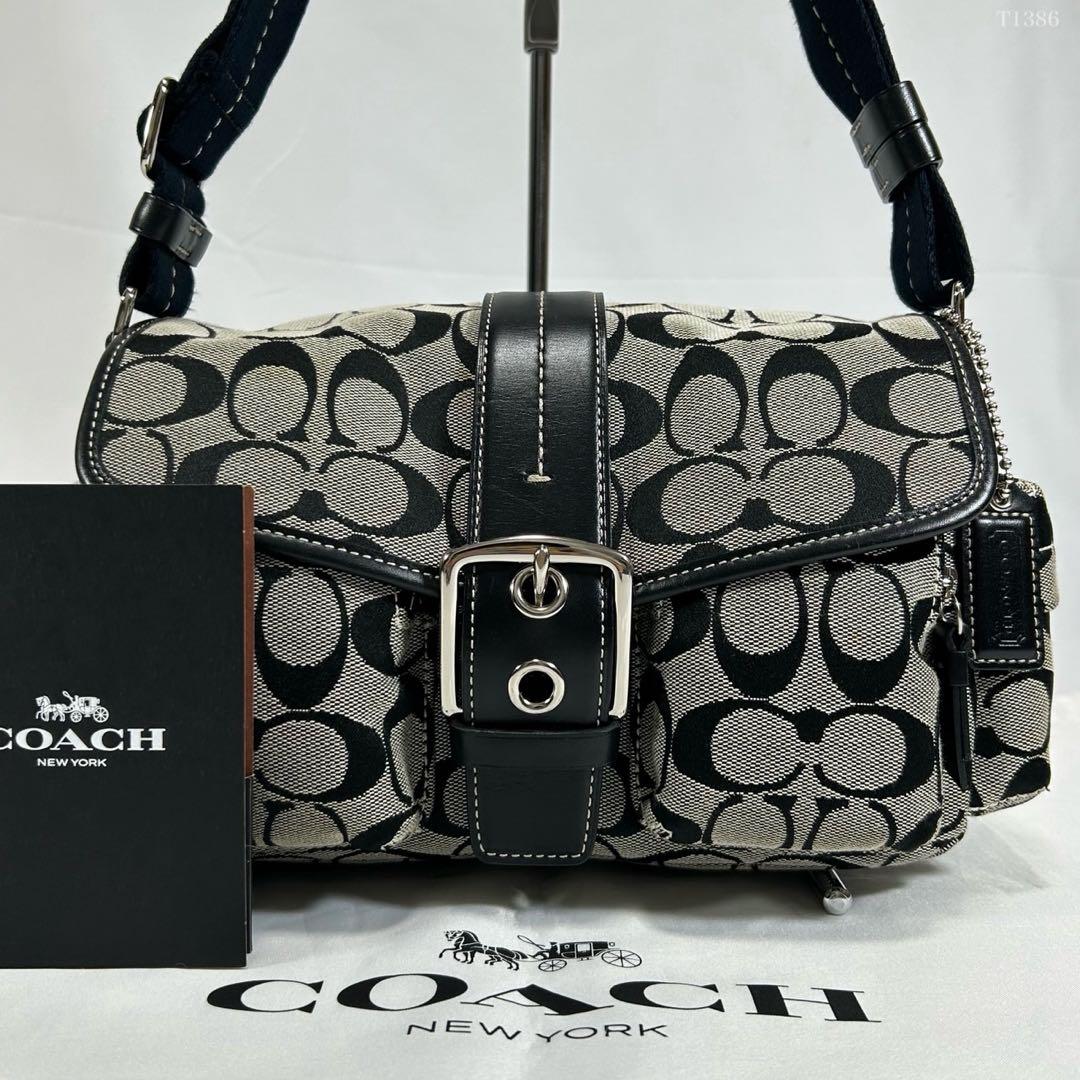 【極美品】コーチ 6835 ソーホー シグネチャー ショルダーバッグ 肩掛け