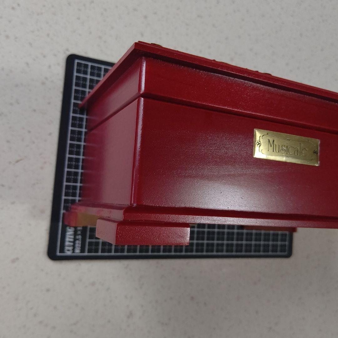 カメオ オルゴール付きジュエリーBOX 木製 宝石箱