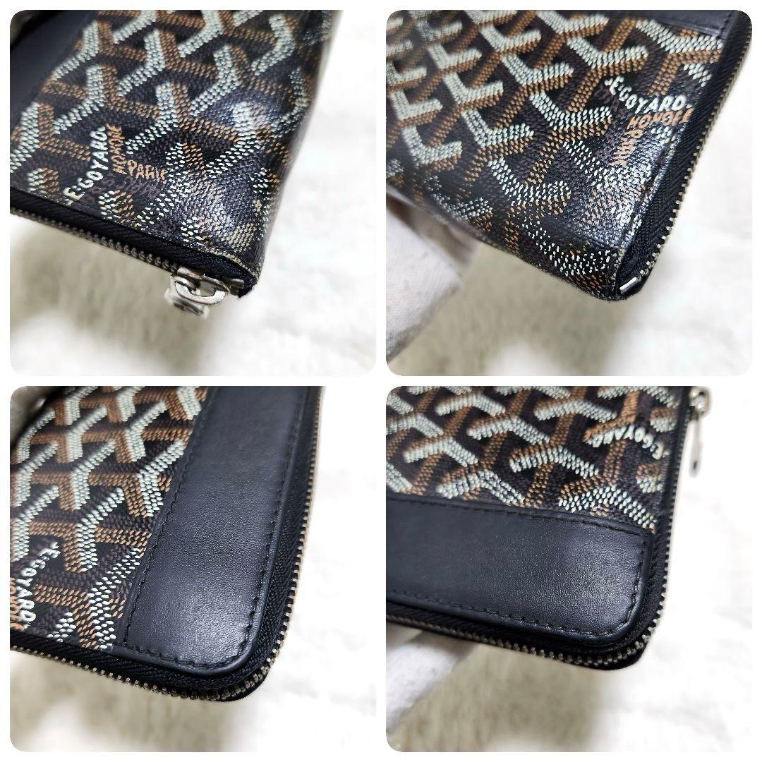✨美品　正規品✨ゴヤール　長財布　ラウンドファスナー　マティニョン　ブラック