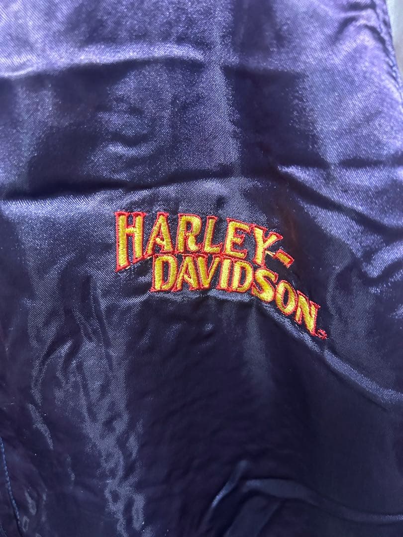 ハーレーダビットソン　スカジャン　刺繍　ヴィンテージ