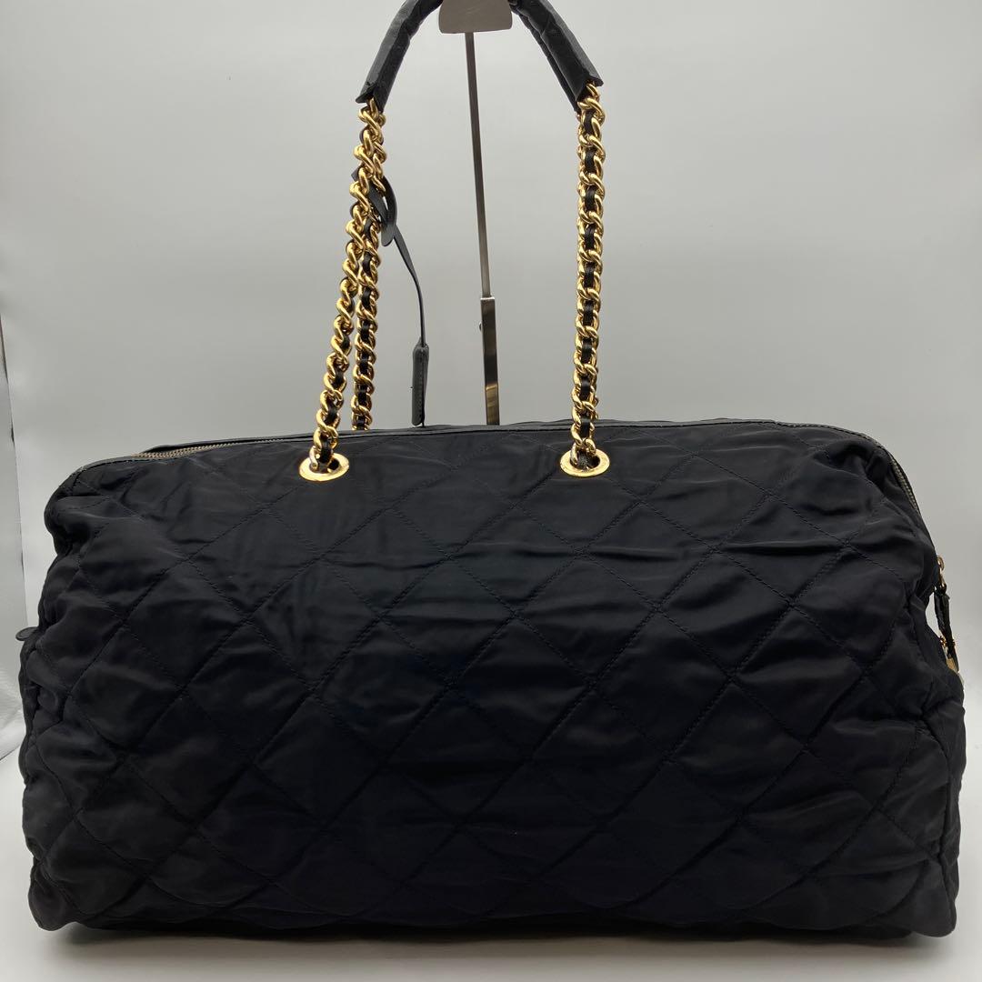 ✨希少✨PRADA　プラダ　ボストンバッグ　キルティング　テスートナイロン　53