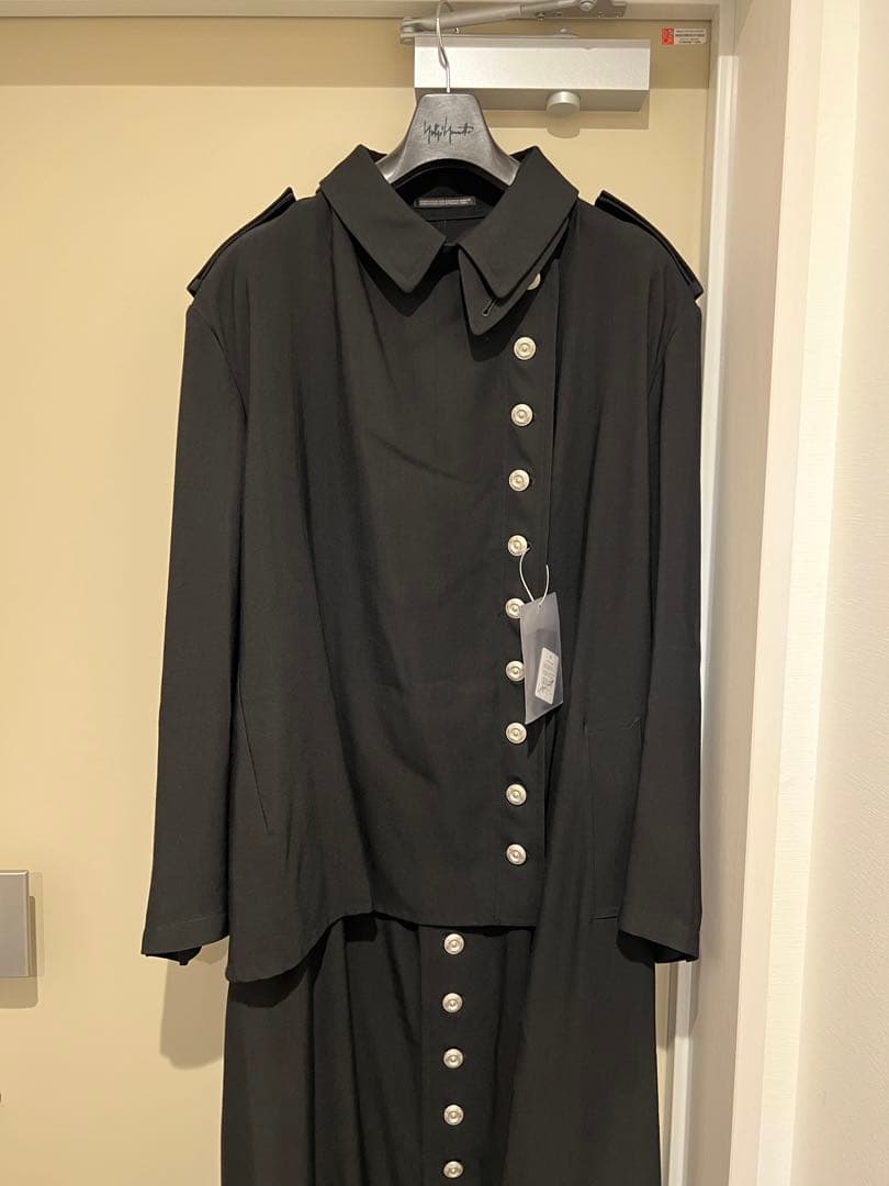 ヨウジヤマモト　22ss シルバーボタンコート