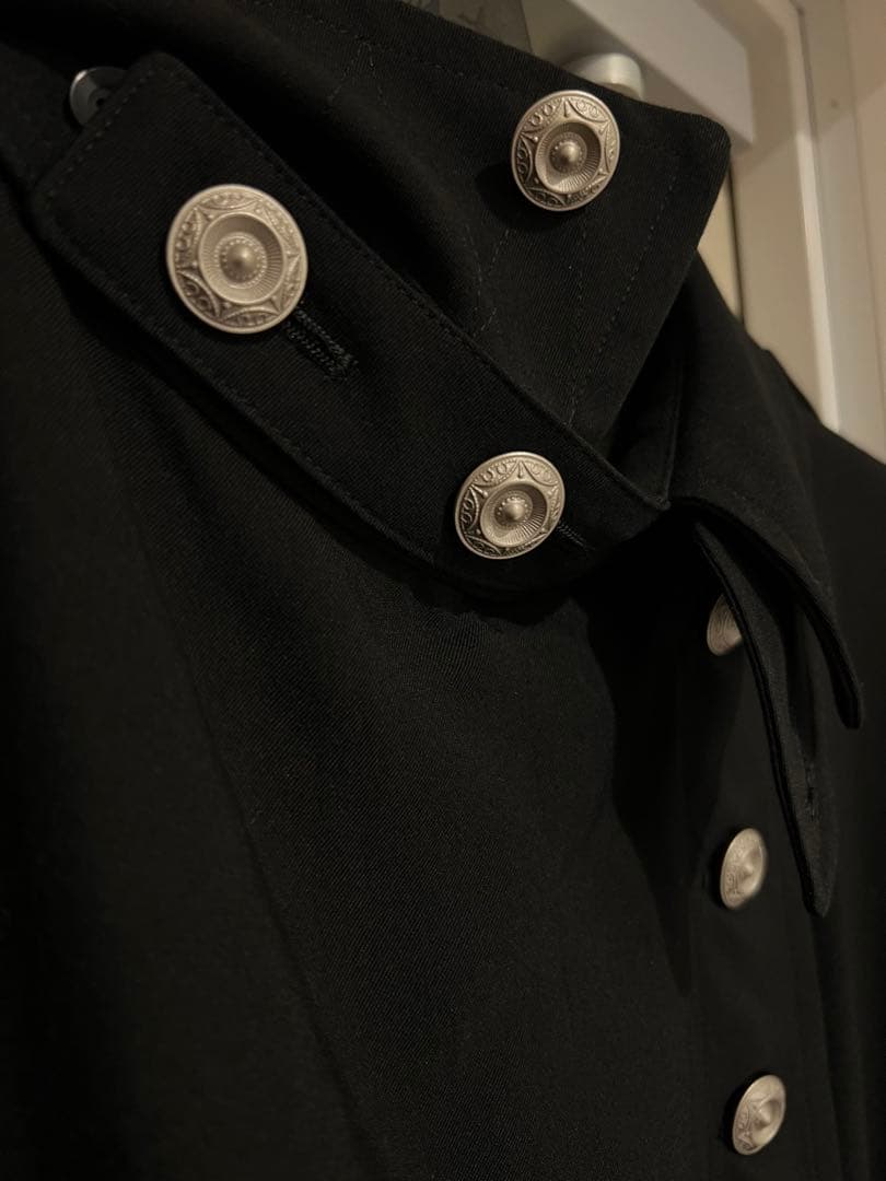 ヨウジヤマモト　22ss シルバーボタンコート