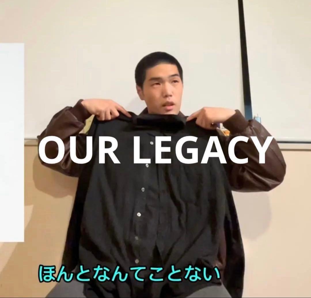 トップス OUR LEGACY CLASSIC SHIRT BLACK SILK 44