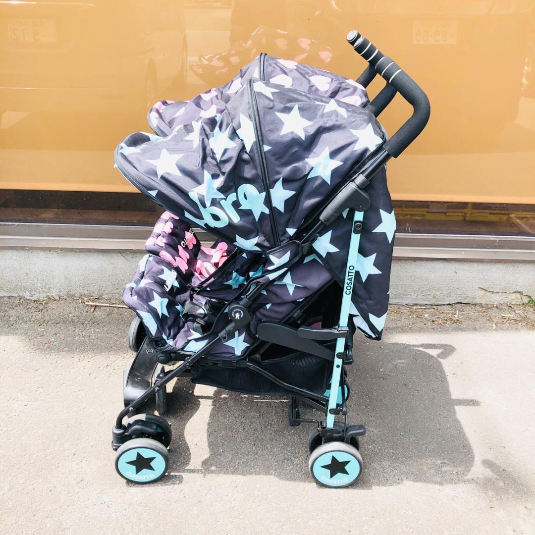 COSATTO コサット 双子用ベビーカー 二人乗りベビーカー　「5455」