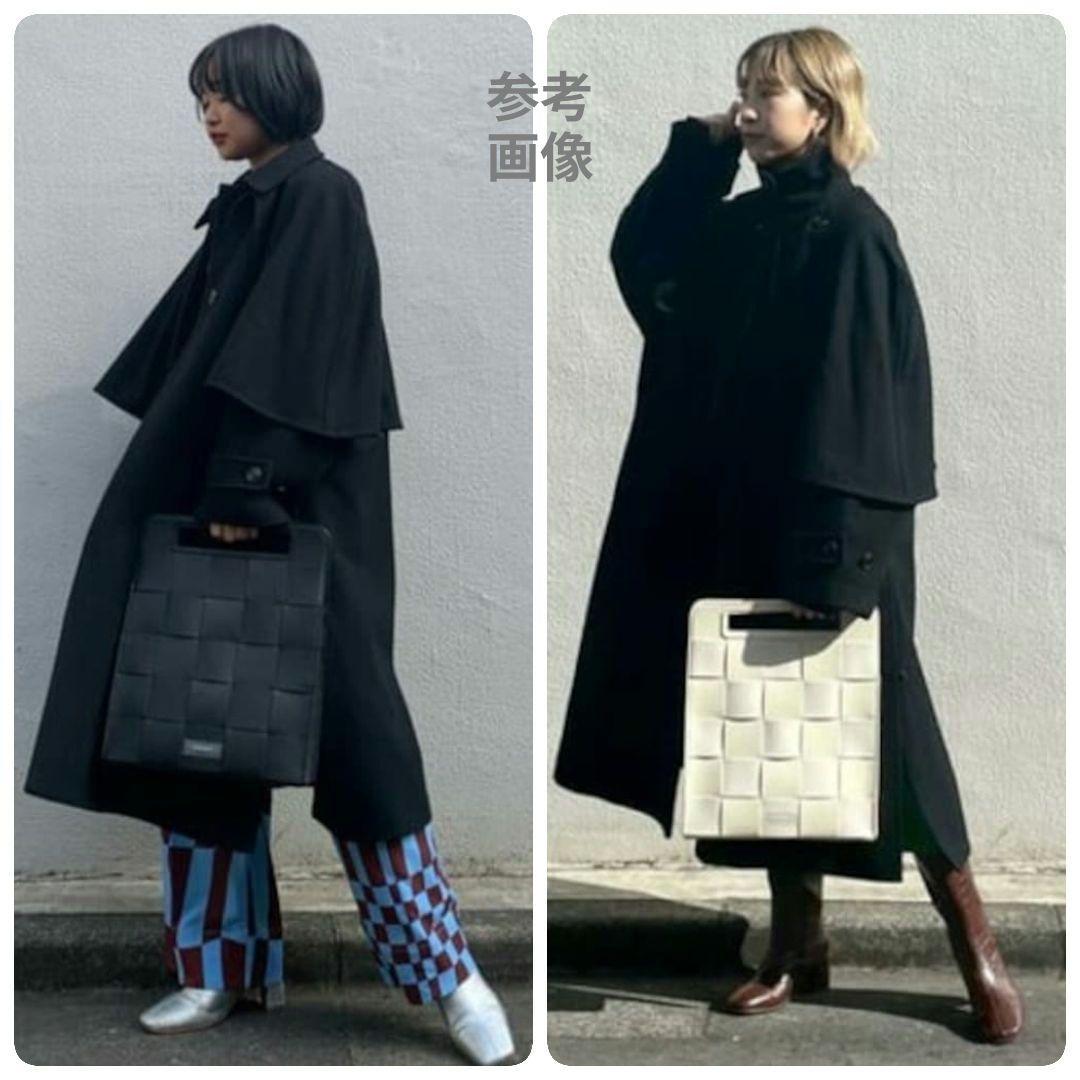 大人気【美品】メゾンスペシャル ケープコート 3way ポンチョ 希少色ブラック