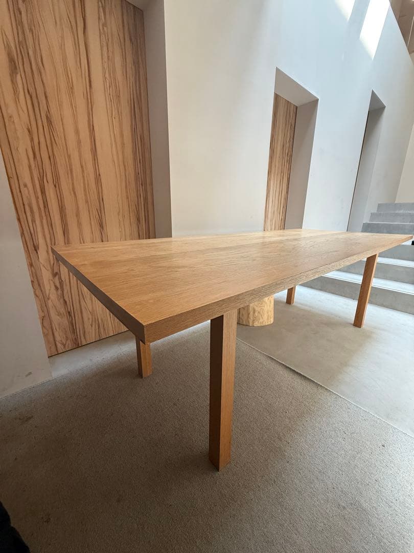 無印良品　定価19万5千　オーク無垢材　ダイニングテーブル　【送料込み】