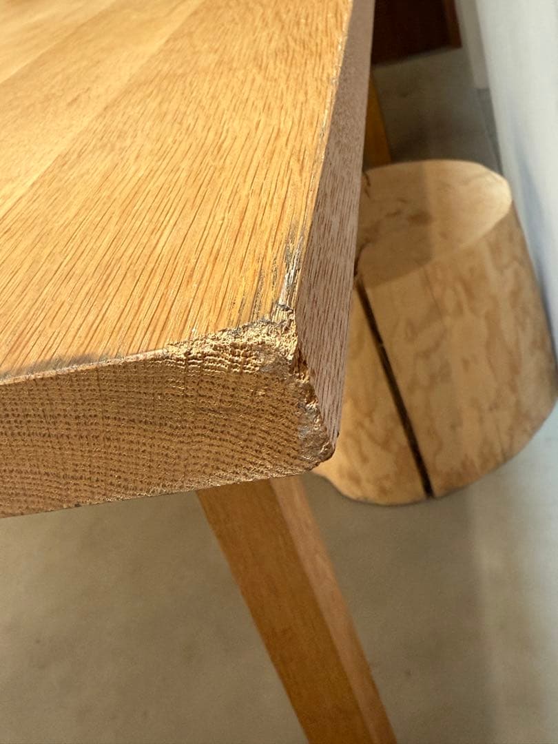 無印良品　定価19万5千　オーク無垢材　ダイニングテーブル　【送料込み】