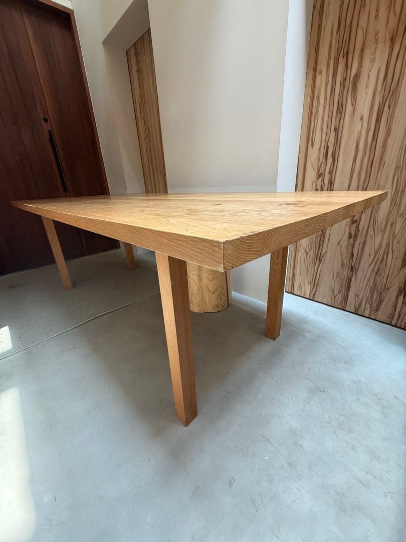 無印良品　定価19万5千　オーク無垢材　ダイニングテーブル　【送料込み】
