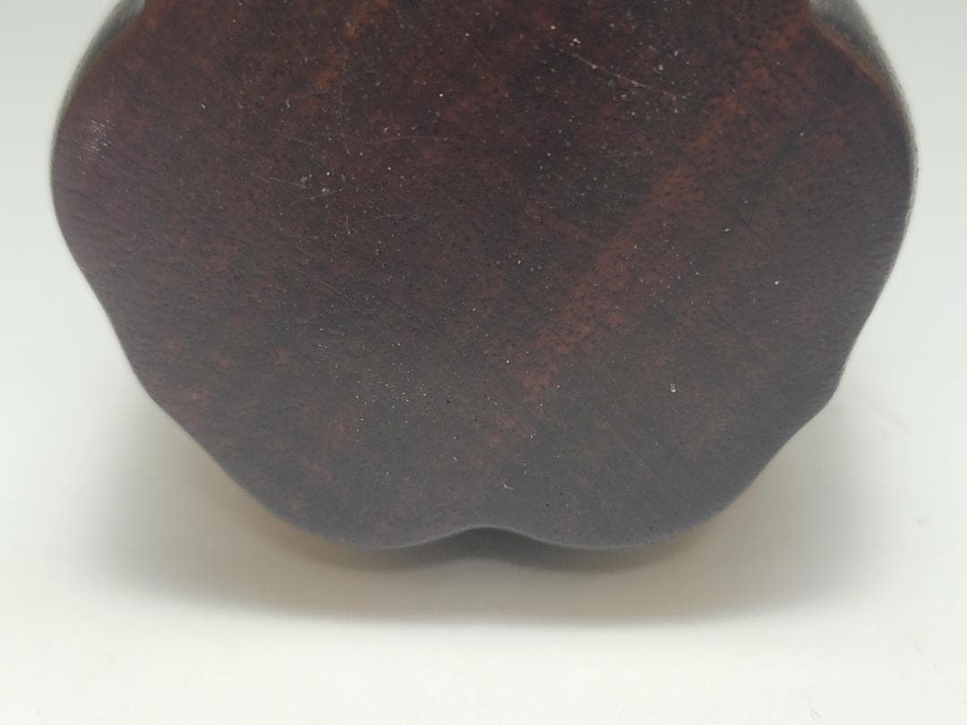 紫 檀造 一輪挿し 花瓶 明清時代 高さ約12cm