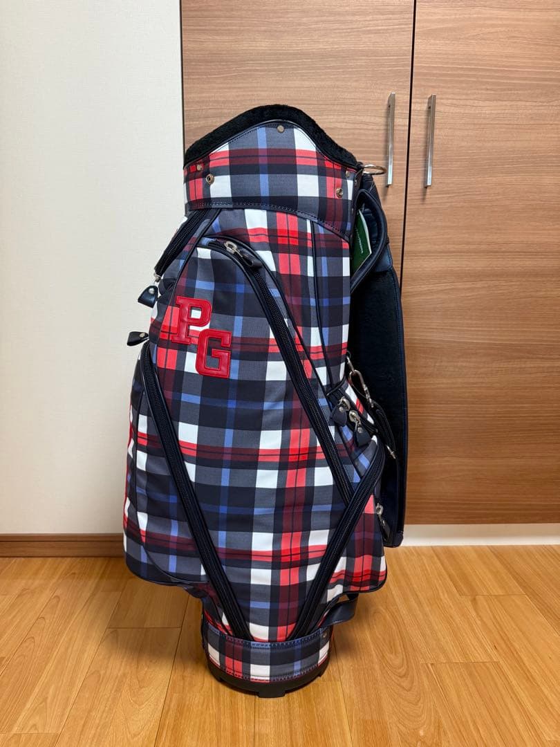 新品未使用 PEARLY GATES チェック キャディバック アイアンカバー付