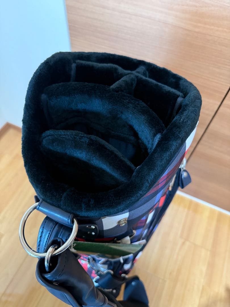 新品未使用 PEARLY GATES チェック キャディバック アイアンカバー付