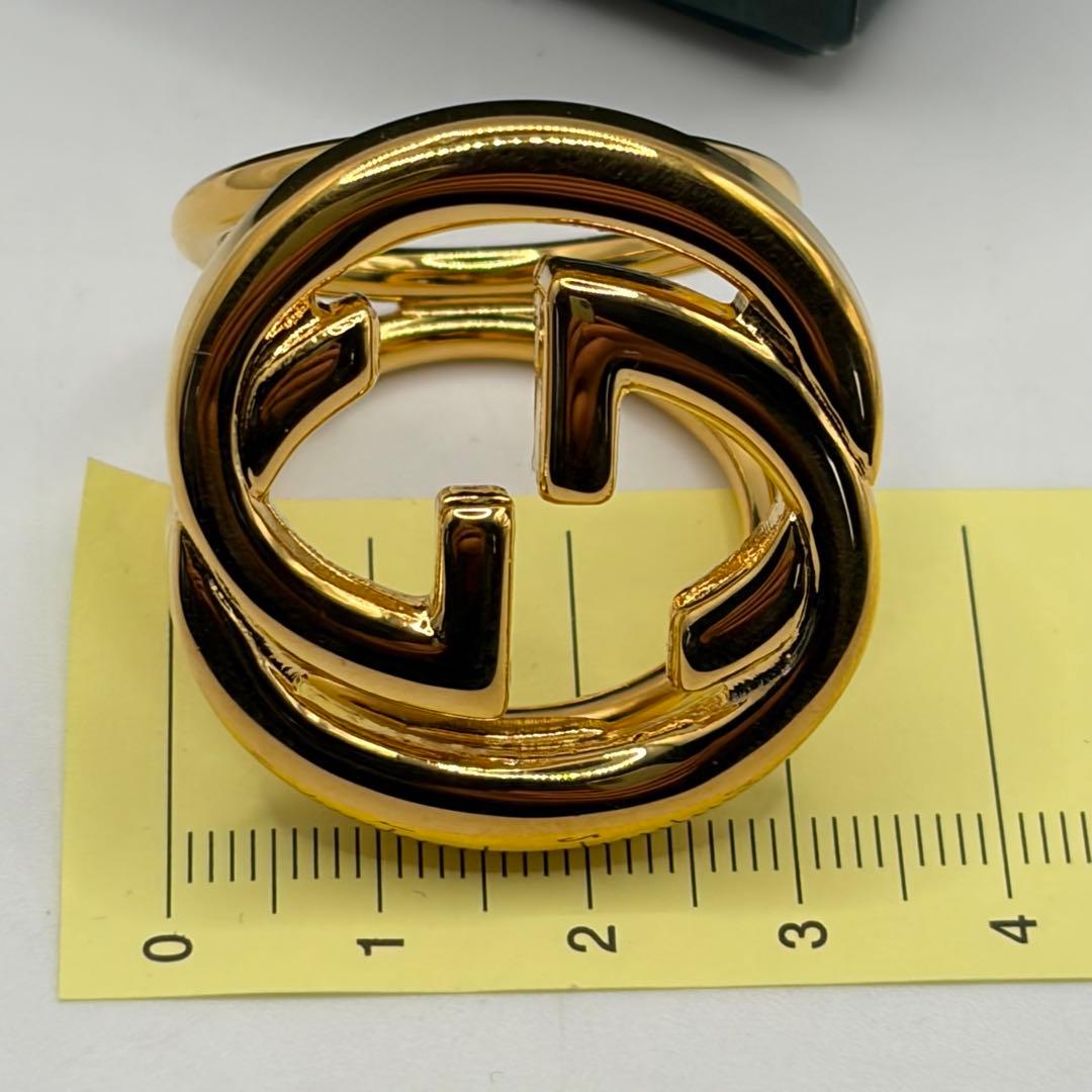 GUCCI☆インターロッキングG スカーフリング ゴールド