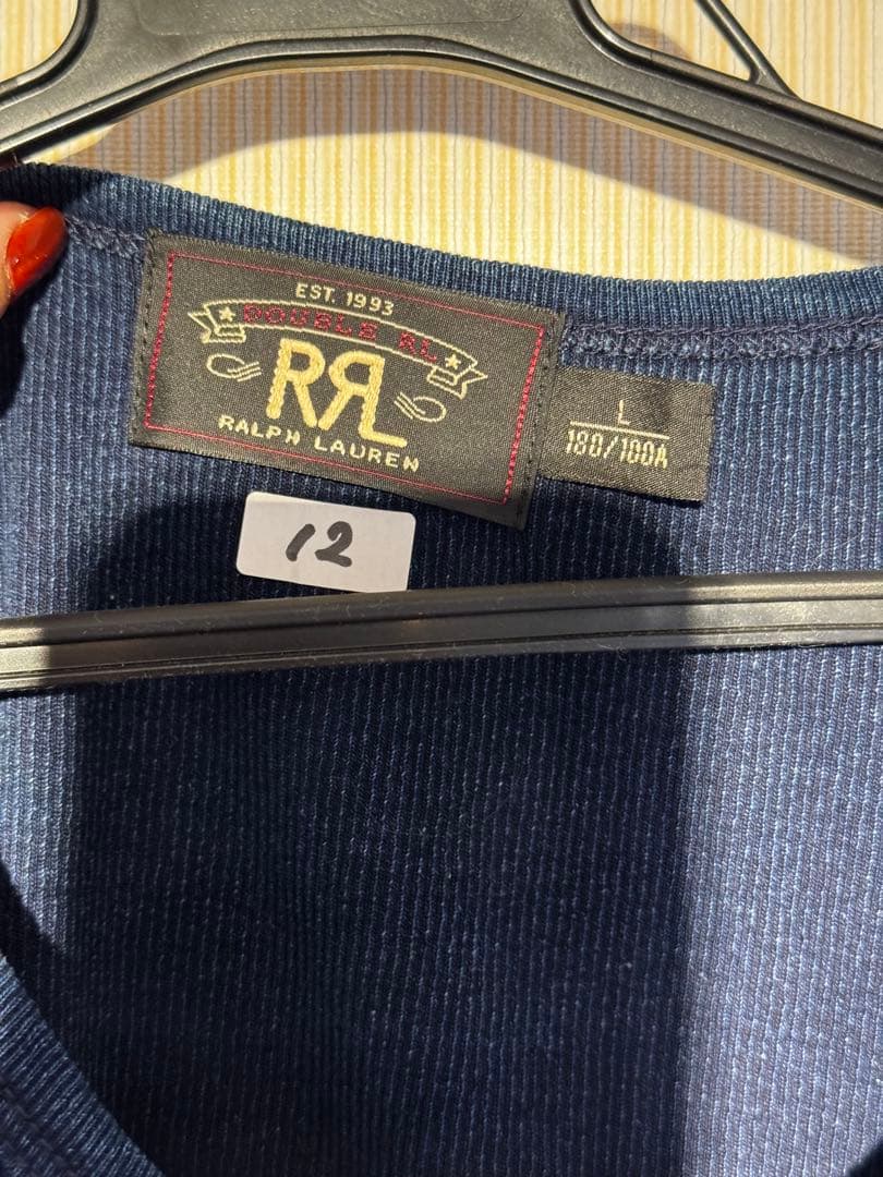 【希少】RRL ラルフローレン タンクトップ ネイビー Lサイズ