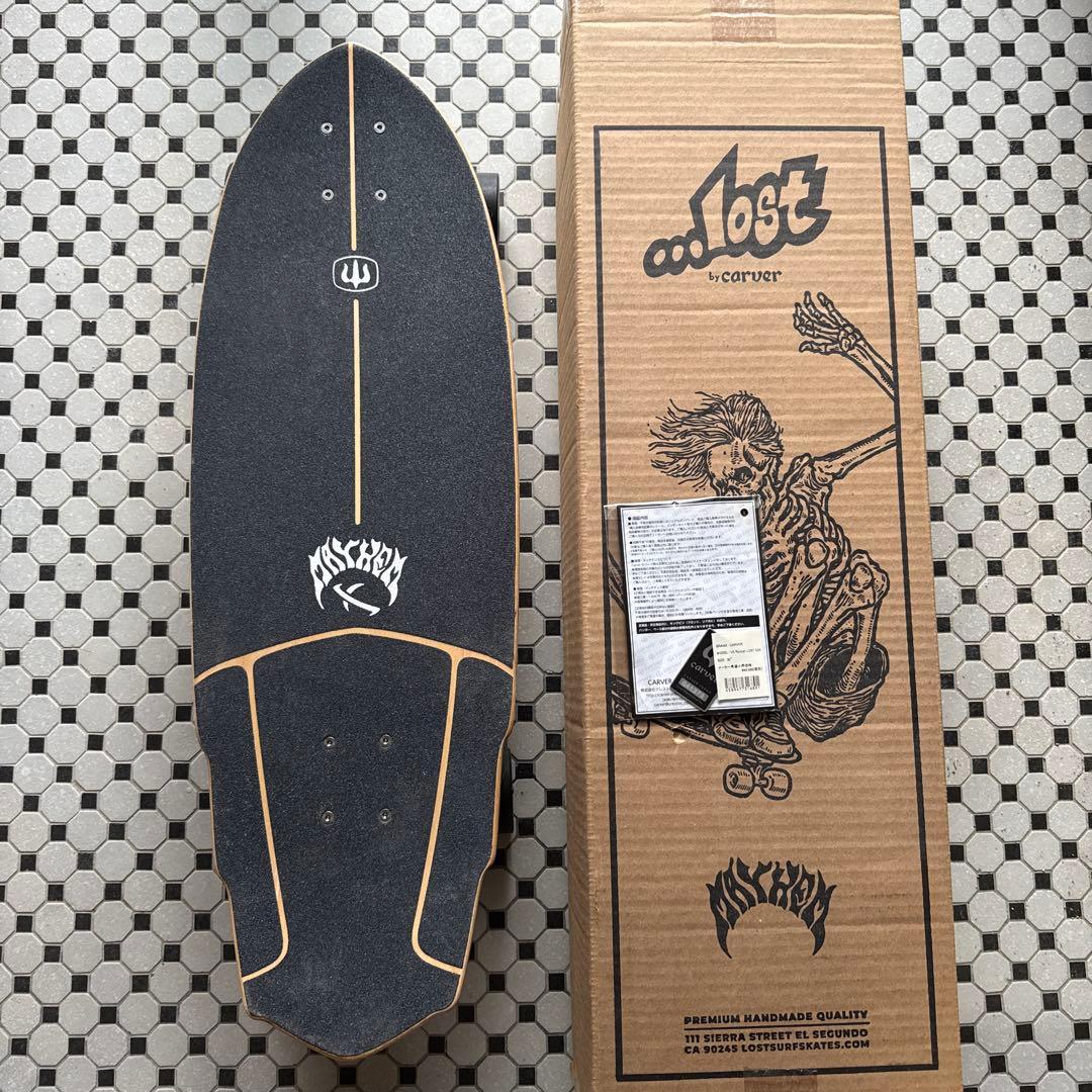 【美品】Carver Lost サーフスケートボード 箱・シリアルナンバー付き