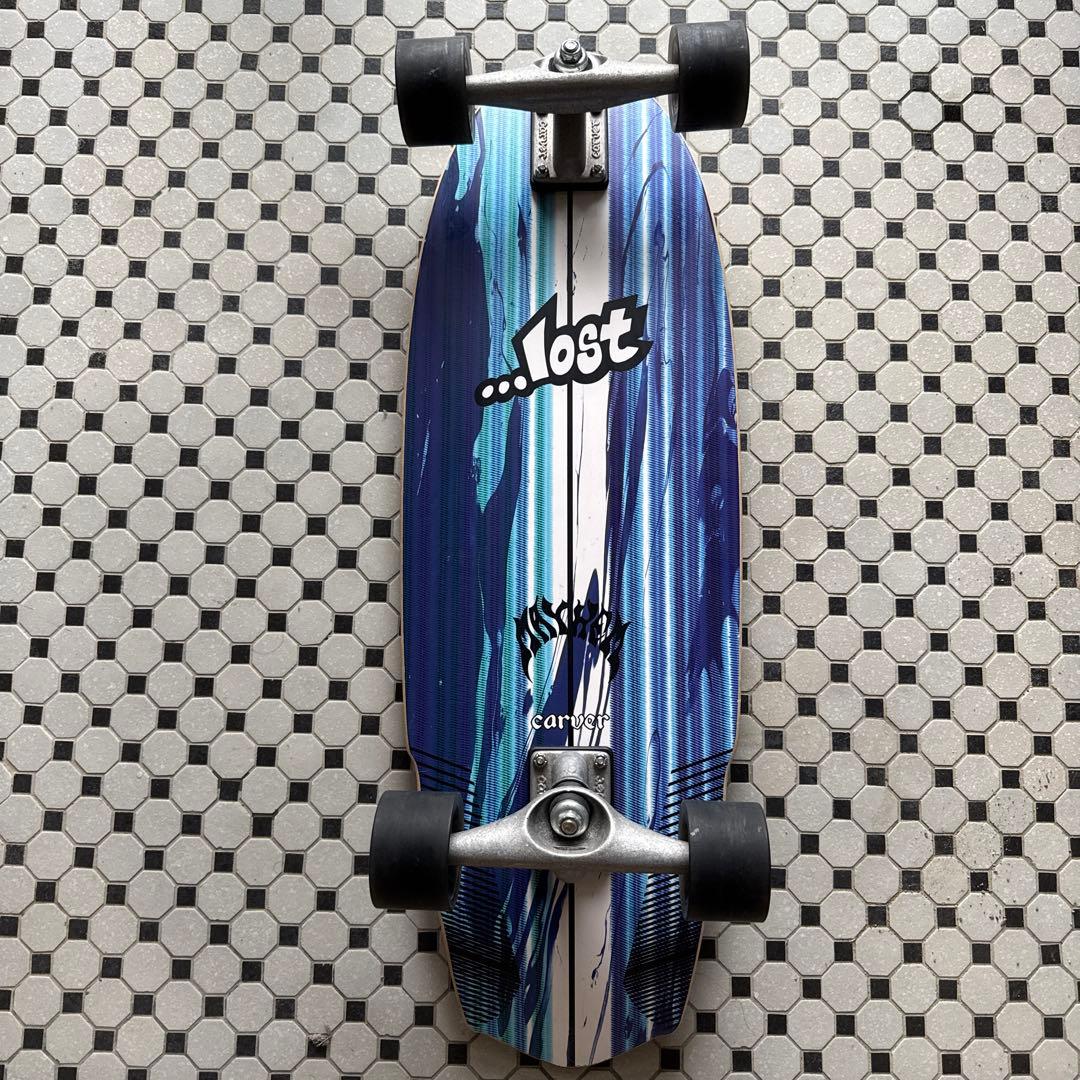 【美品】Carver Lost サーフスケートボード 箱・シリアルナンバー付き