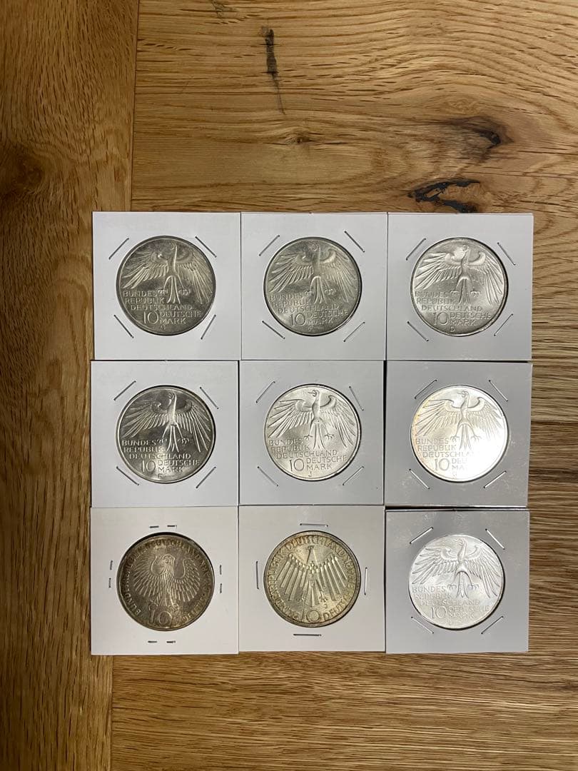 1972 ミュンヘンオリンピック　10マルク　記念硬貨9枚セット