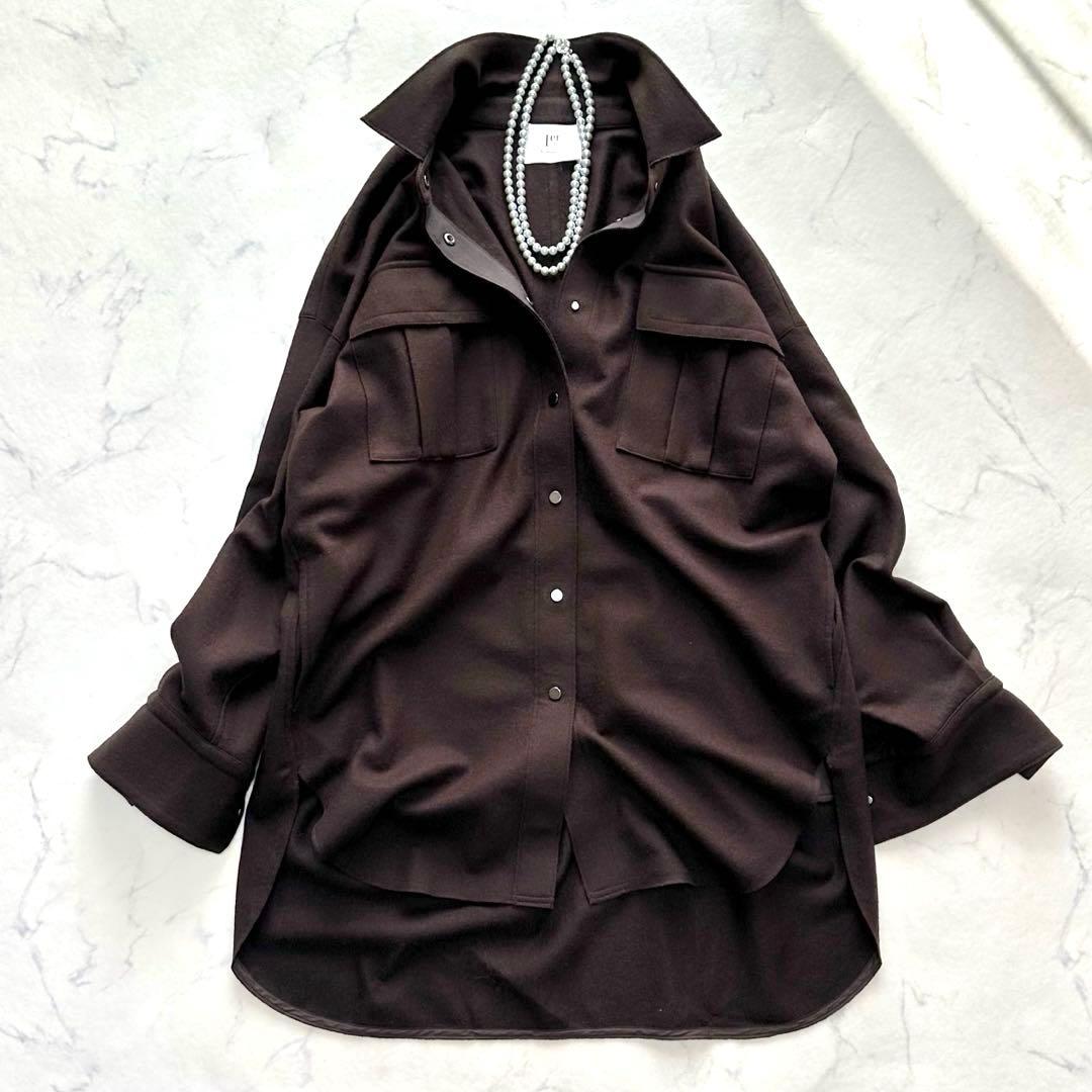 1er Arrondissement 圧縮ウールジャージーミリタリーシャツ