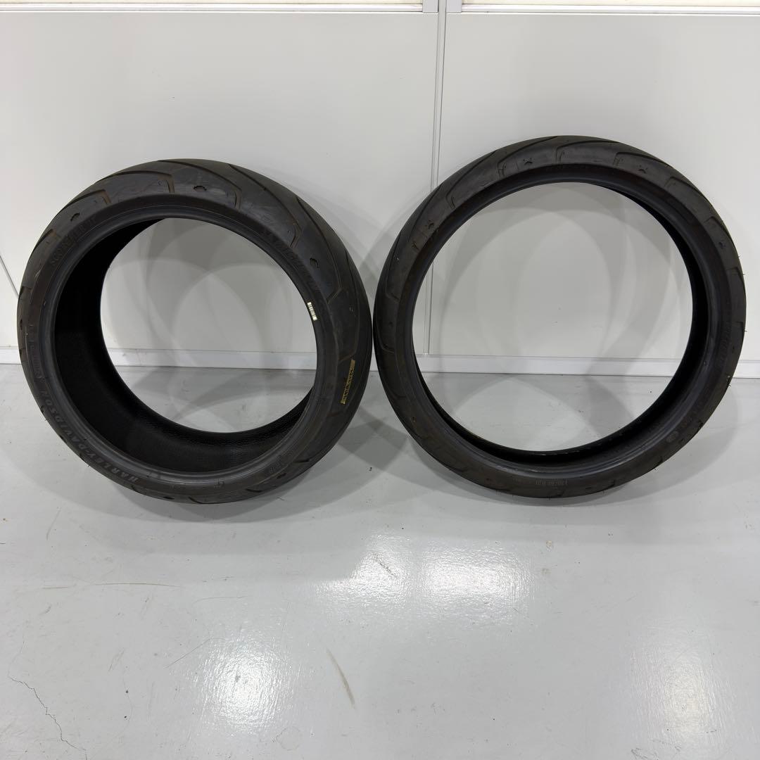 ハーレー　FXBR ブレイクアウト 117 タイヤ 純正 前後 5mm