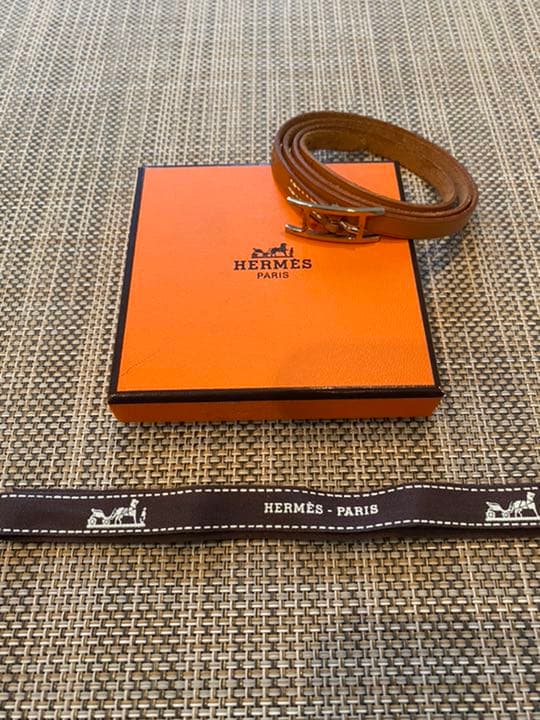 【値下】HERMES エルメス　レザーブレスレット