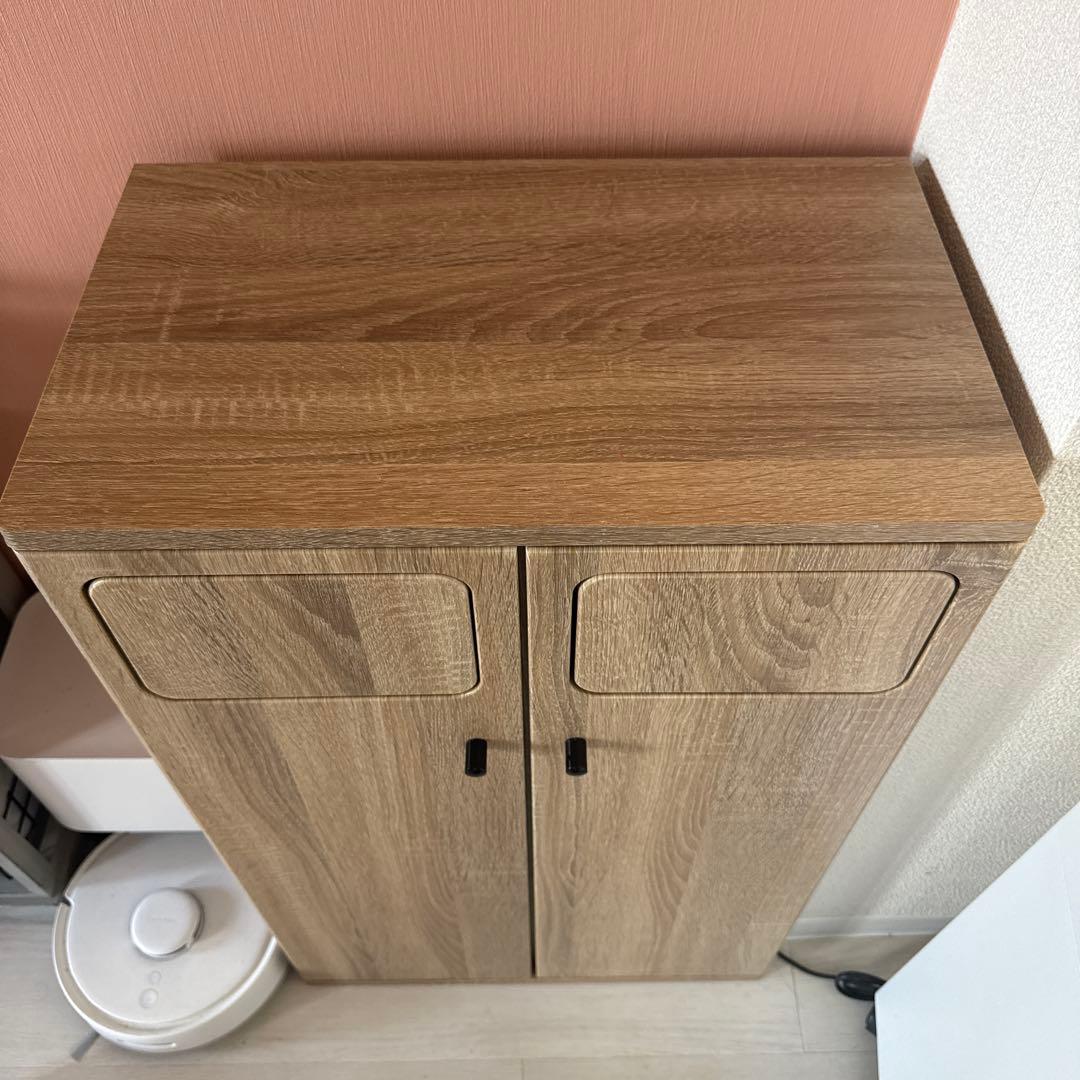 ゴミ箱 90L Empro ダブルプッシュダストボックス ふた付き 木目調