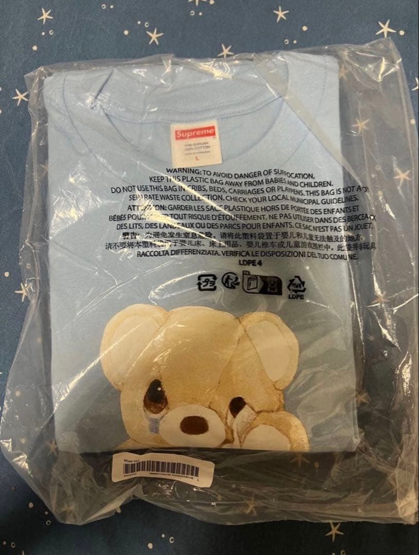 Supreme Bear Tee \"Powder Blue\" サイズL