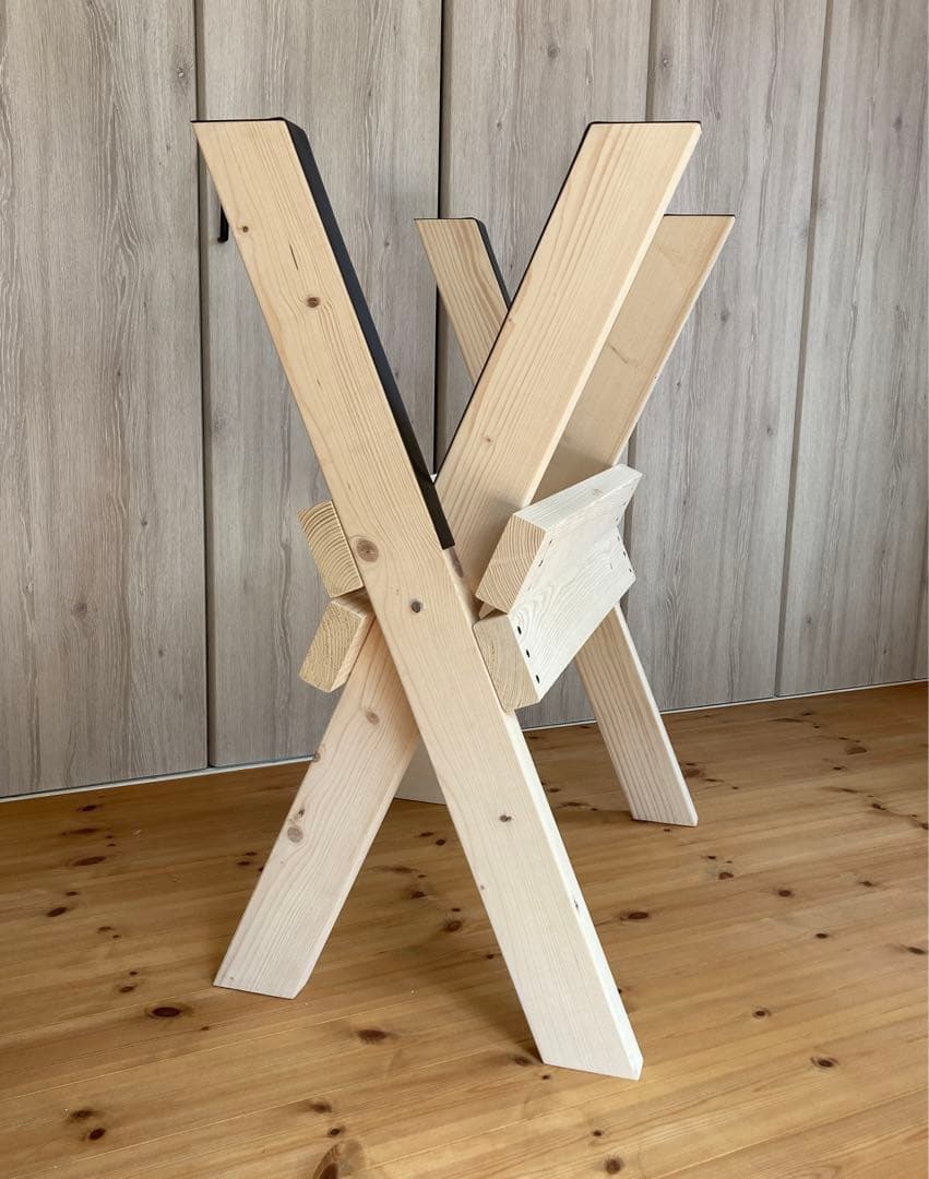 値下げ！開閉式！木製サーフボード用メンテナンススタンド　ボードスタンドサーフィン