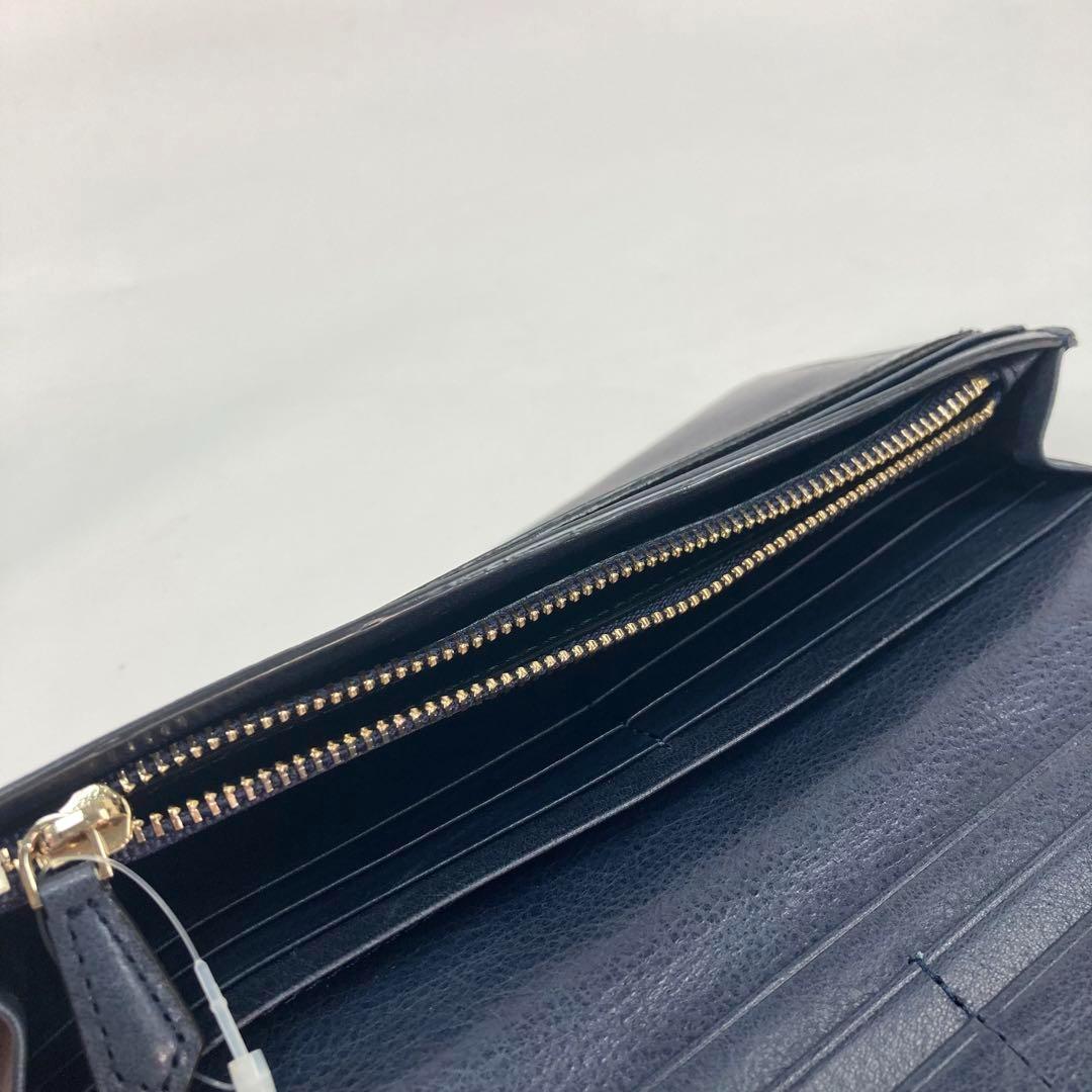 ◆高級レザー◆ 新品　ポールスミス 長財布　ネイビー　メンズ 31q046