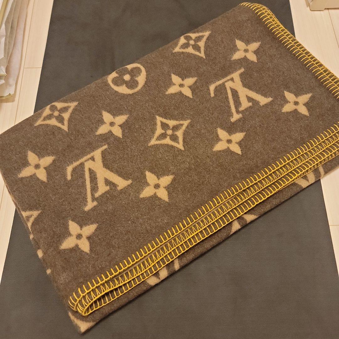LOUIS VUITTON ブラウン ブランケット 大判　極美品