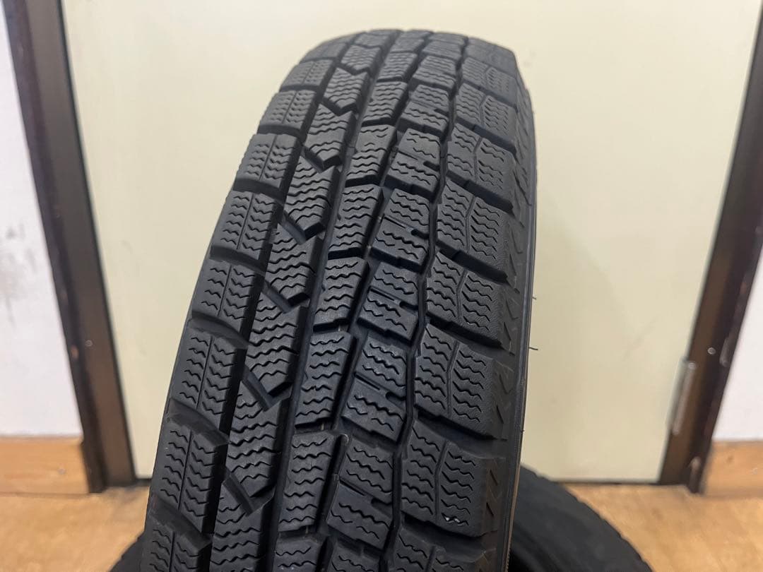 ⑤2022年製 中古ダンロップ冬タイヤ145/80R13 4本セット軽自動車各種